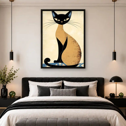 Elegant Siamese Cat Wall Art 4