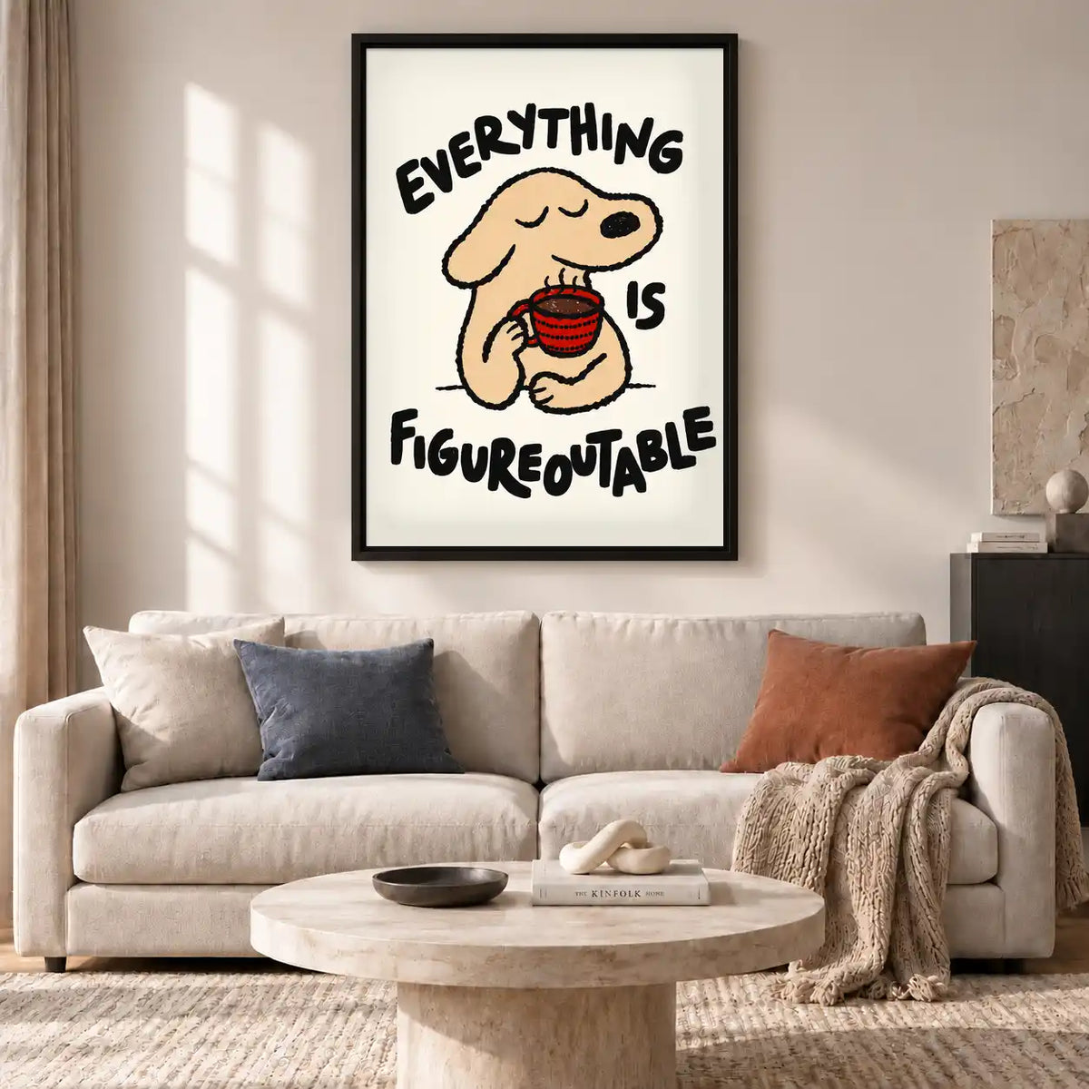 Everything Is Figureoutable Dog Wall Art 2