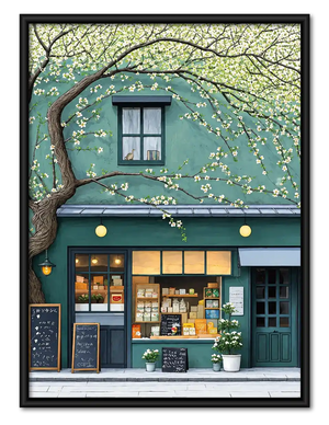 Flowering Tree Corner Shop Wall Art