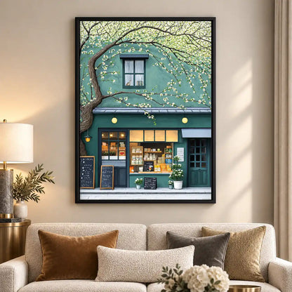 Flowering Tree Corner Shop Wall Art 5