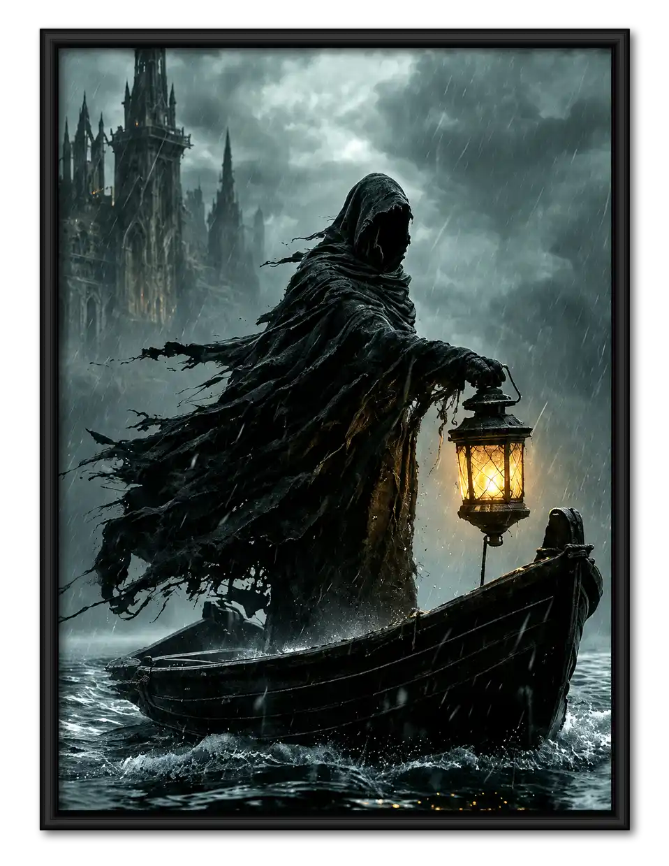 Ghost Boatman With Lantern Wall Art 1