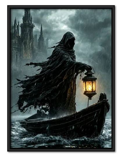 Ghost Boatman With Lantern Wall Art