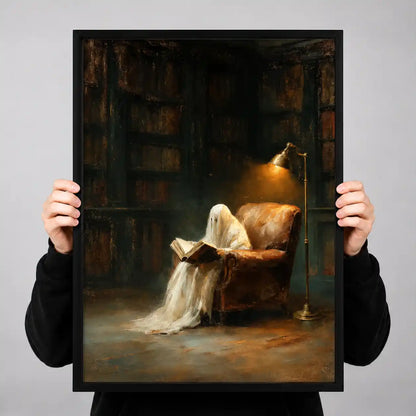 Ghost Reading In Armchair Wall Art 3