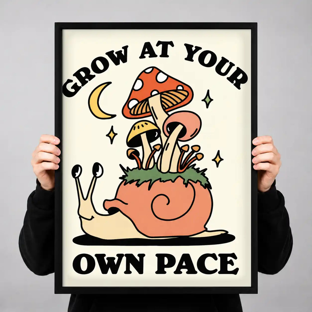 Grow At Your Own Pace Snail Wall Art 3