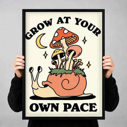 Grow At Your Own Pace Snail Wall Art 3