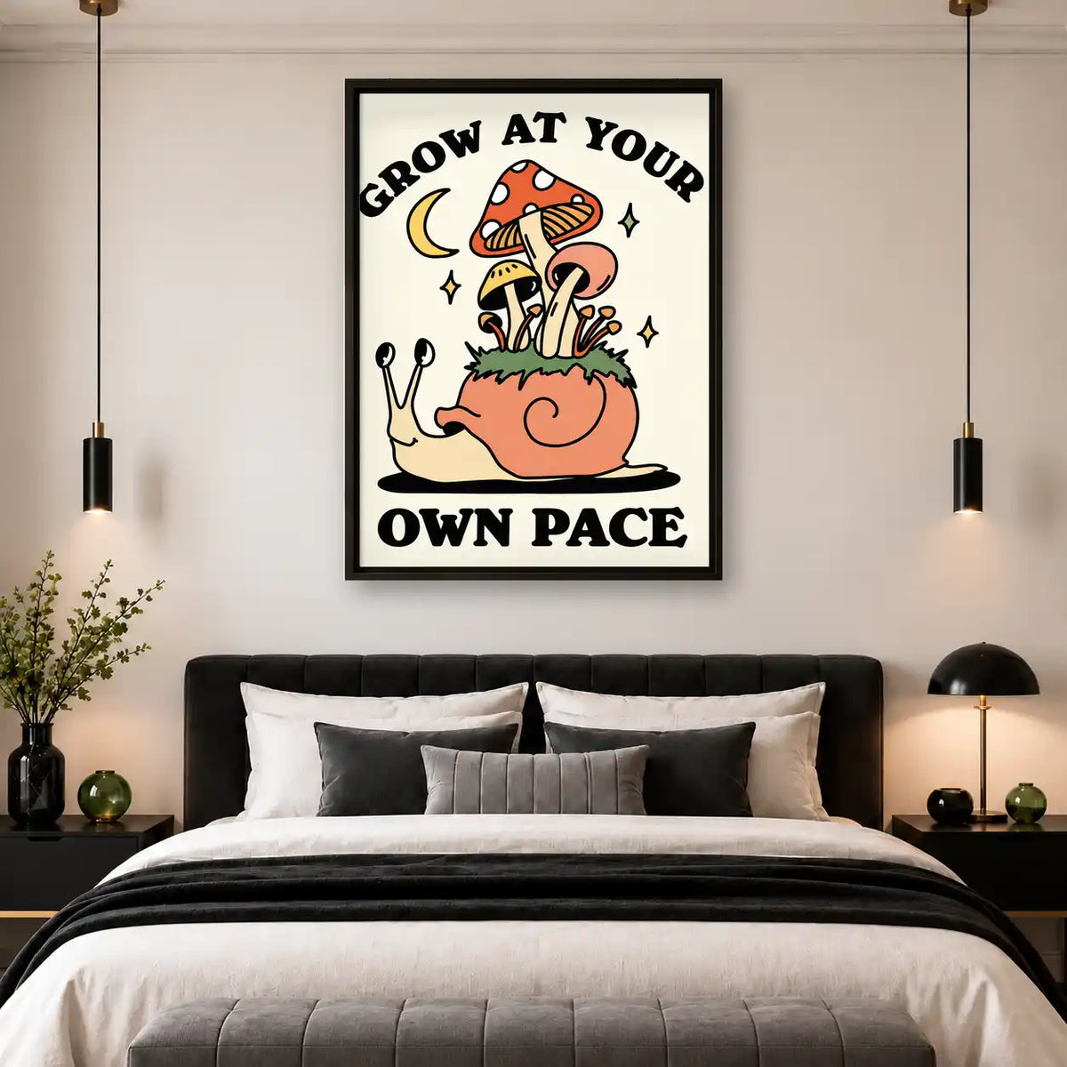 Grow At Your Own Pace Snail Wall Art 4