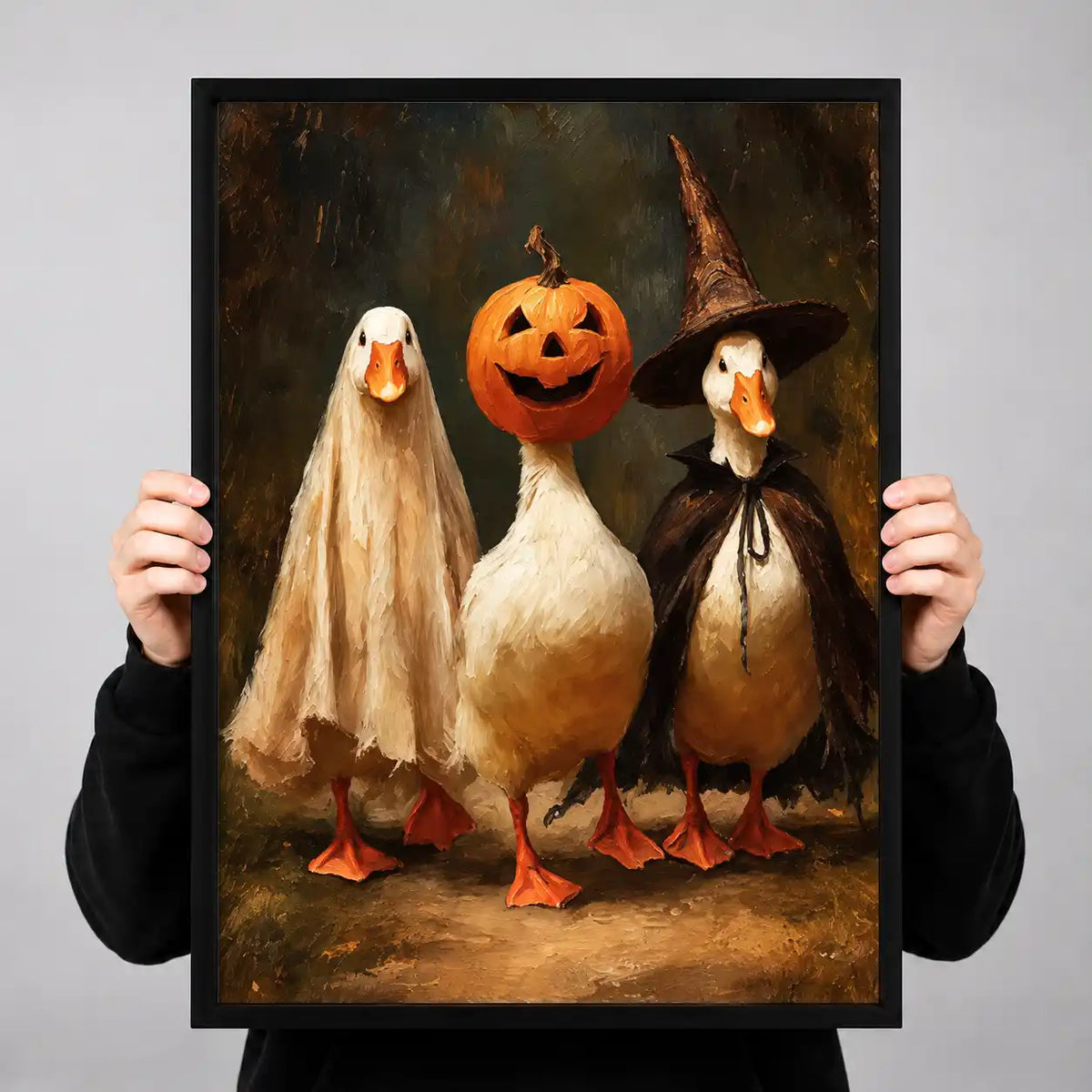 Halloween Costume Duck Trio Wall Art 3
