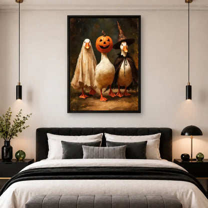 Halloween Costume Duck Trio Wall Art 4