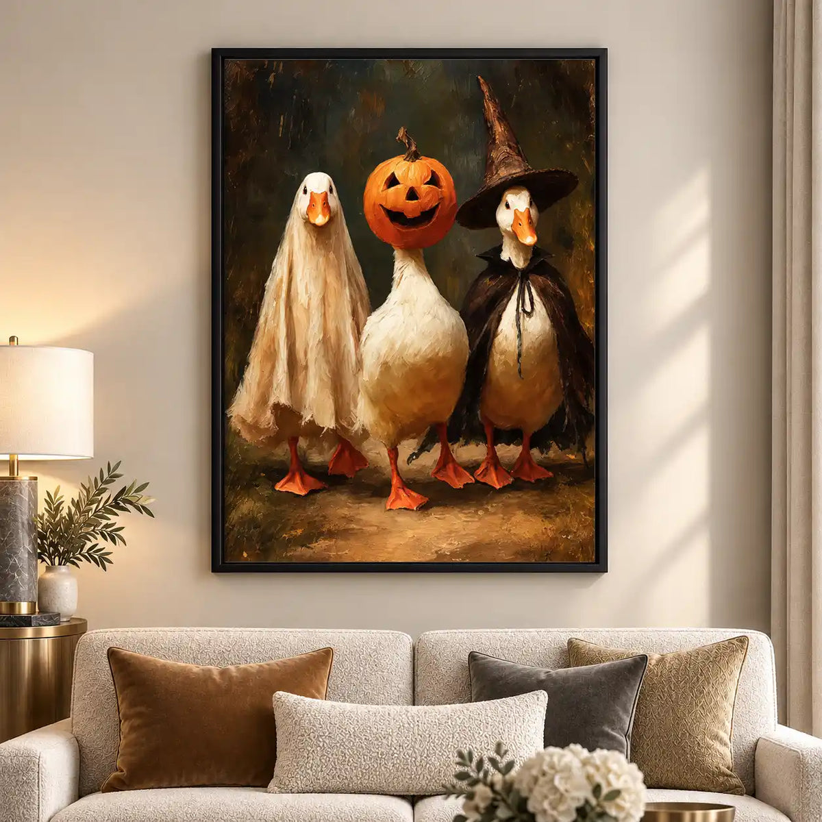 Halloween Costume Duck Trio Wall Art 5