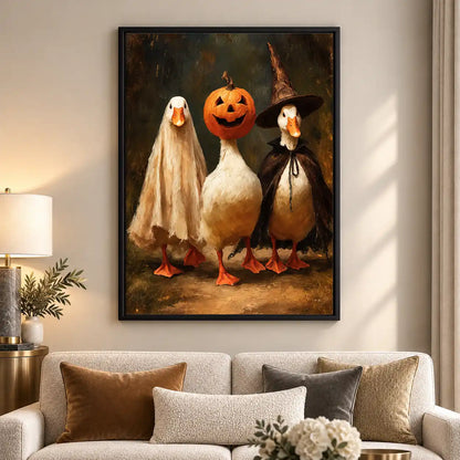 Halloween Costume Duck Trio Wall Art 5