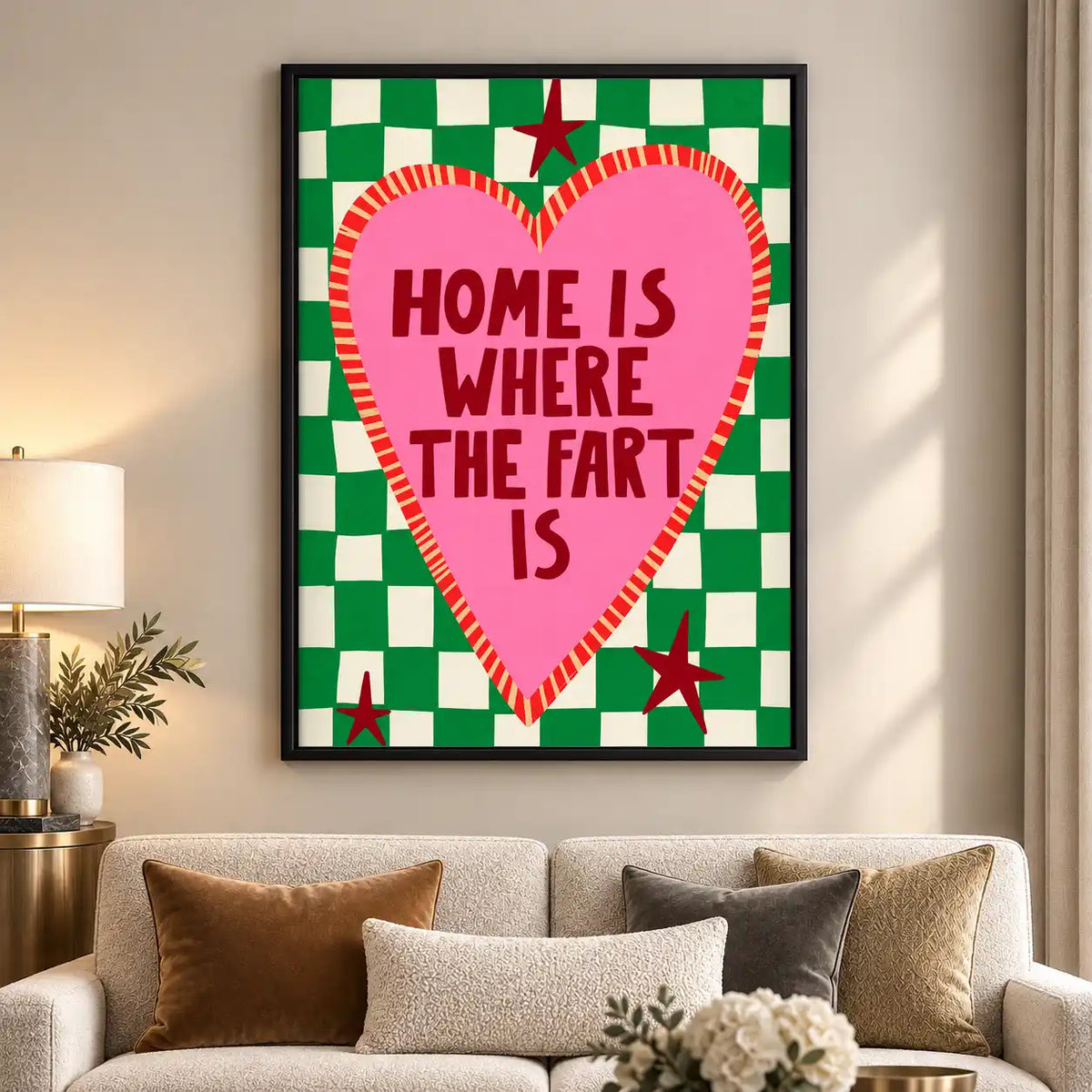 Home Is Where The Fart Is Wall Art 5