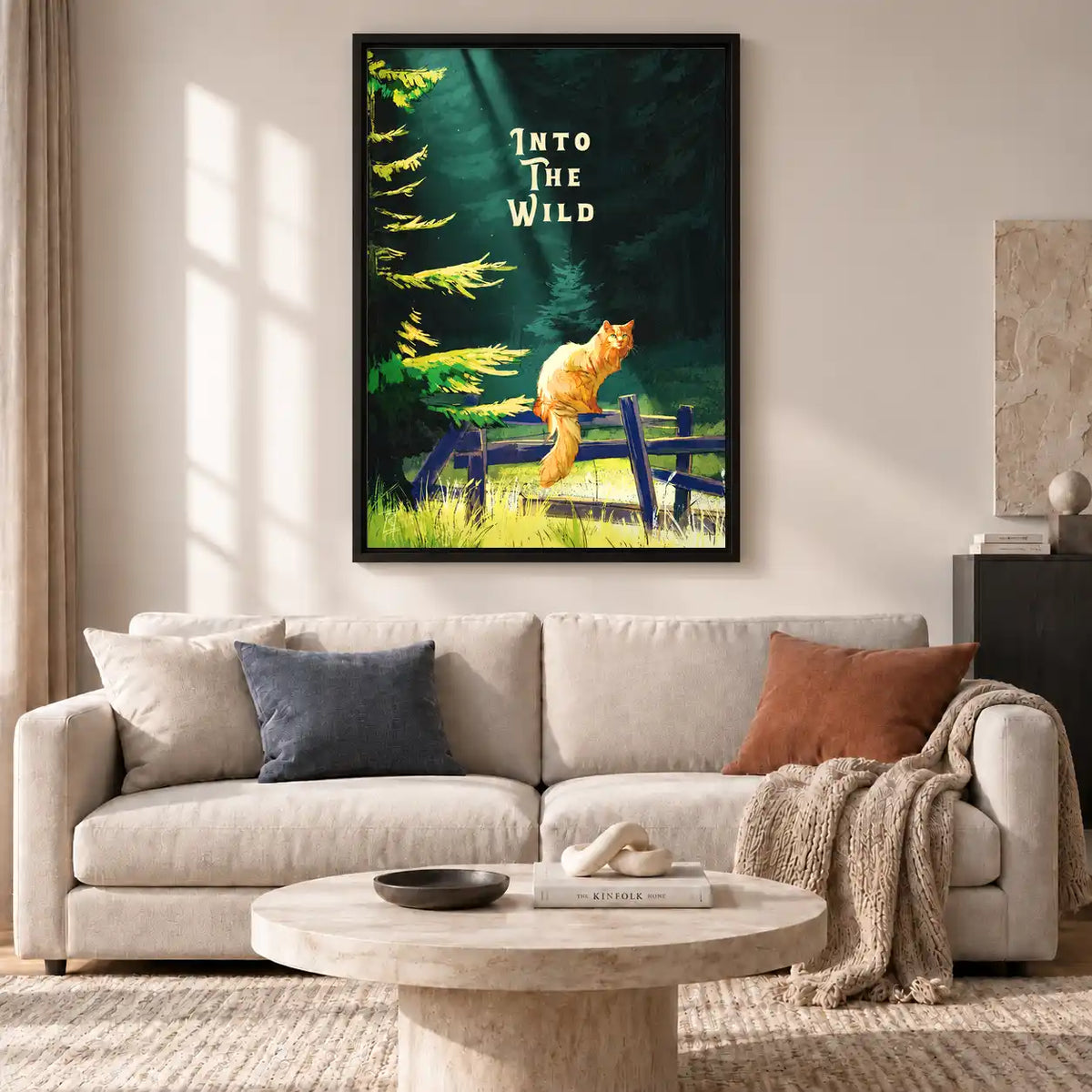 Into The Wild Orange Cat Wall Art 2