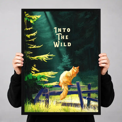 Into The Wild Orange Cat Wall Art 3