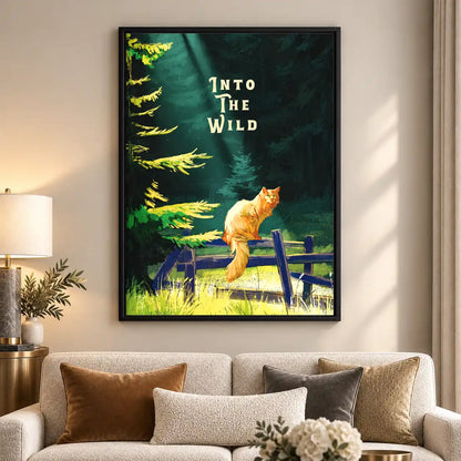 Into The Wild Orange Cat Wall Art 5