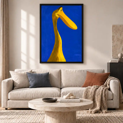 Long Yellow Bird Portrait Wall Art 2