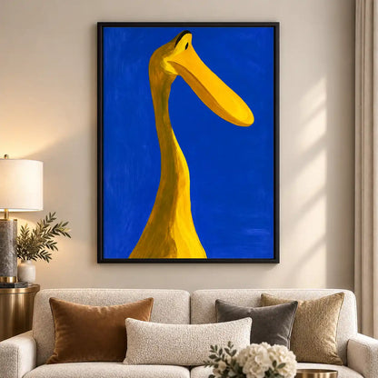 Long Yellow Bird Portrait Wall Art 5
