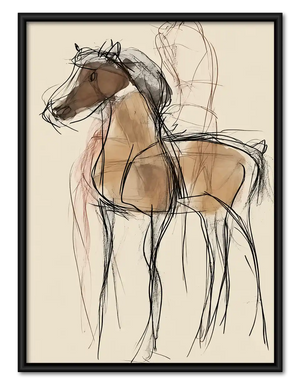 Loose Sketch Horse Wall Art