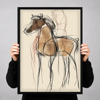 Loose Sketch Horse Wall Art 3