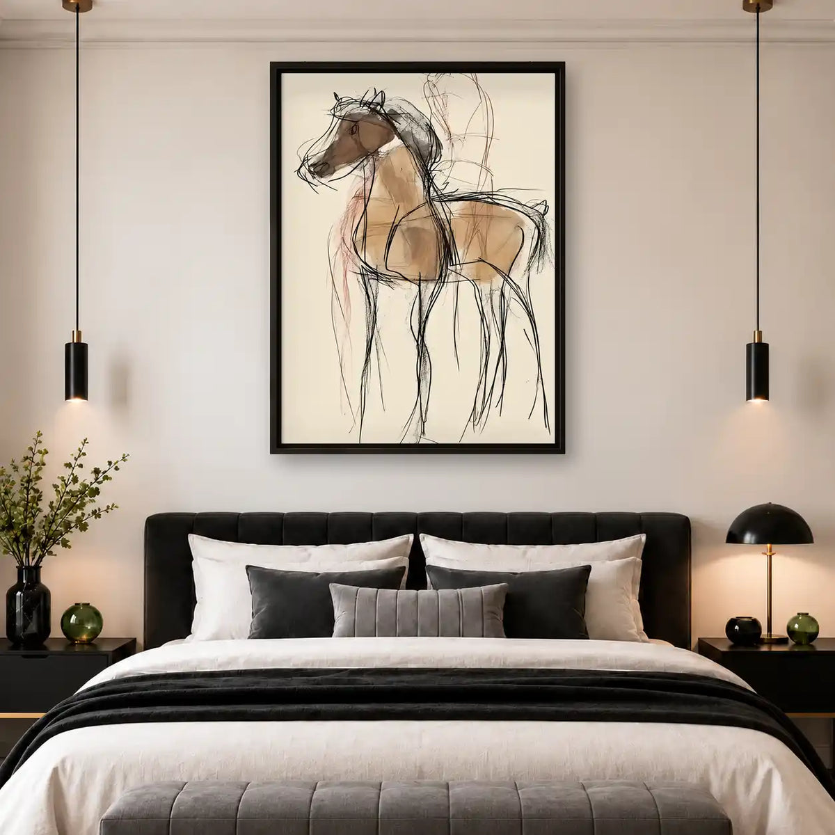Loose Sketch Horse Wall Art 4