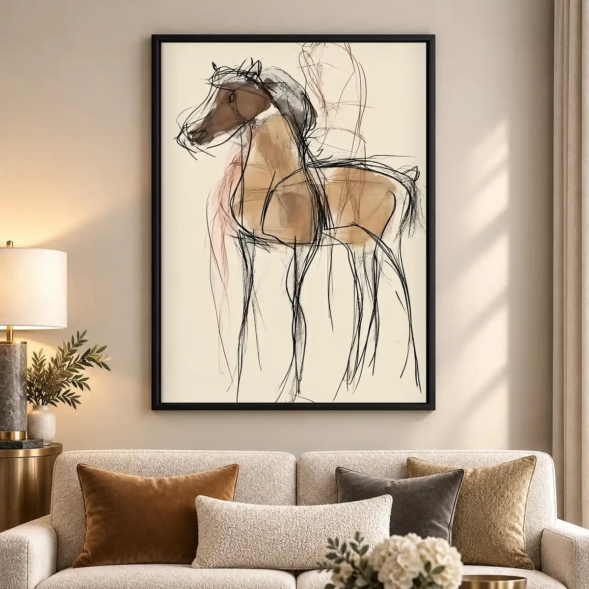 Loose Sketch Horse Wall Art 5