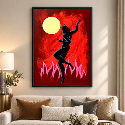 Moonlit Red Dancer Wall Art 5