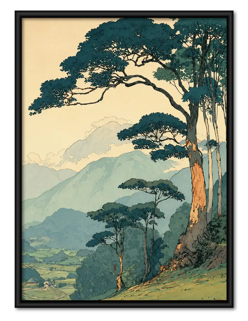 Mountain Pine Landscape Wall Art 1