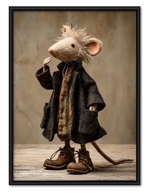 Mouse Scholar Portrait Wall Art