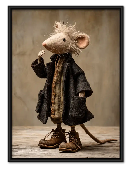 Mouse Scholar Portrait Wall Art