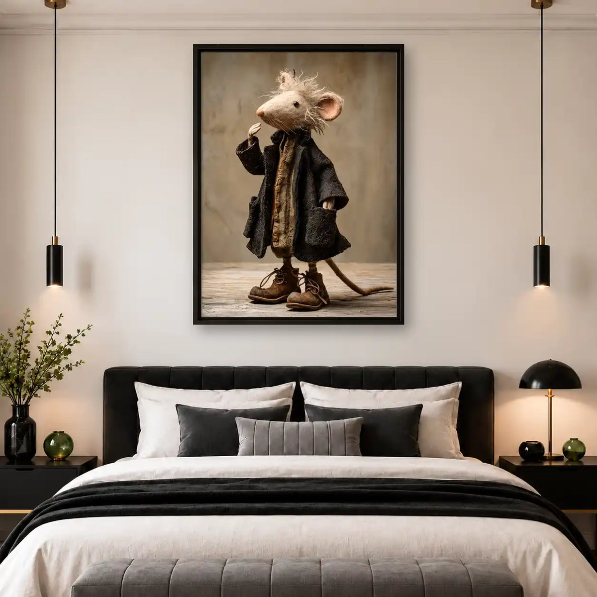 Mouse Scholar Portrait Wall Art 4