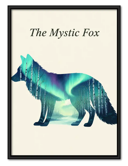 Mystic Aurora Fox Wall Art