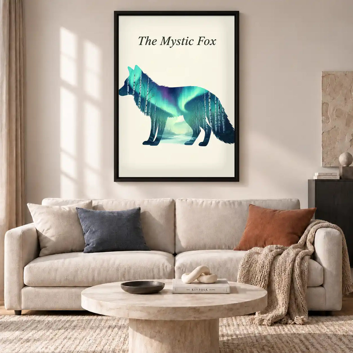 Mystic Aurora Fox Wall Art 2