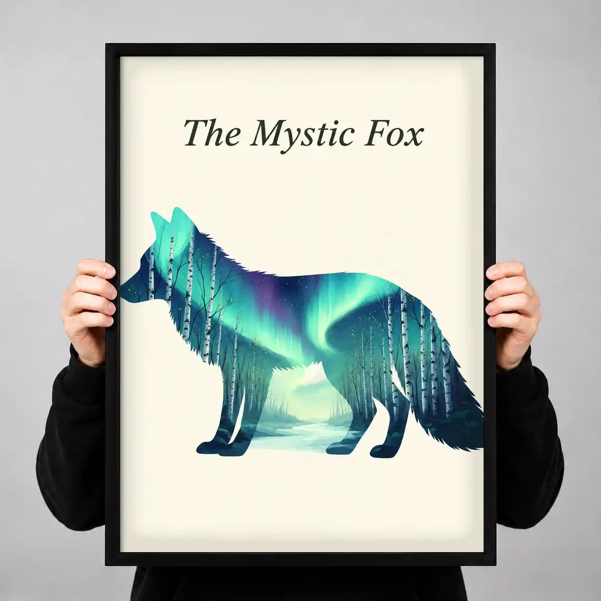 Mystic Aurora Fox Wall Art 3