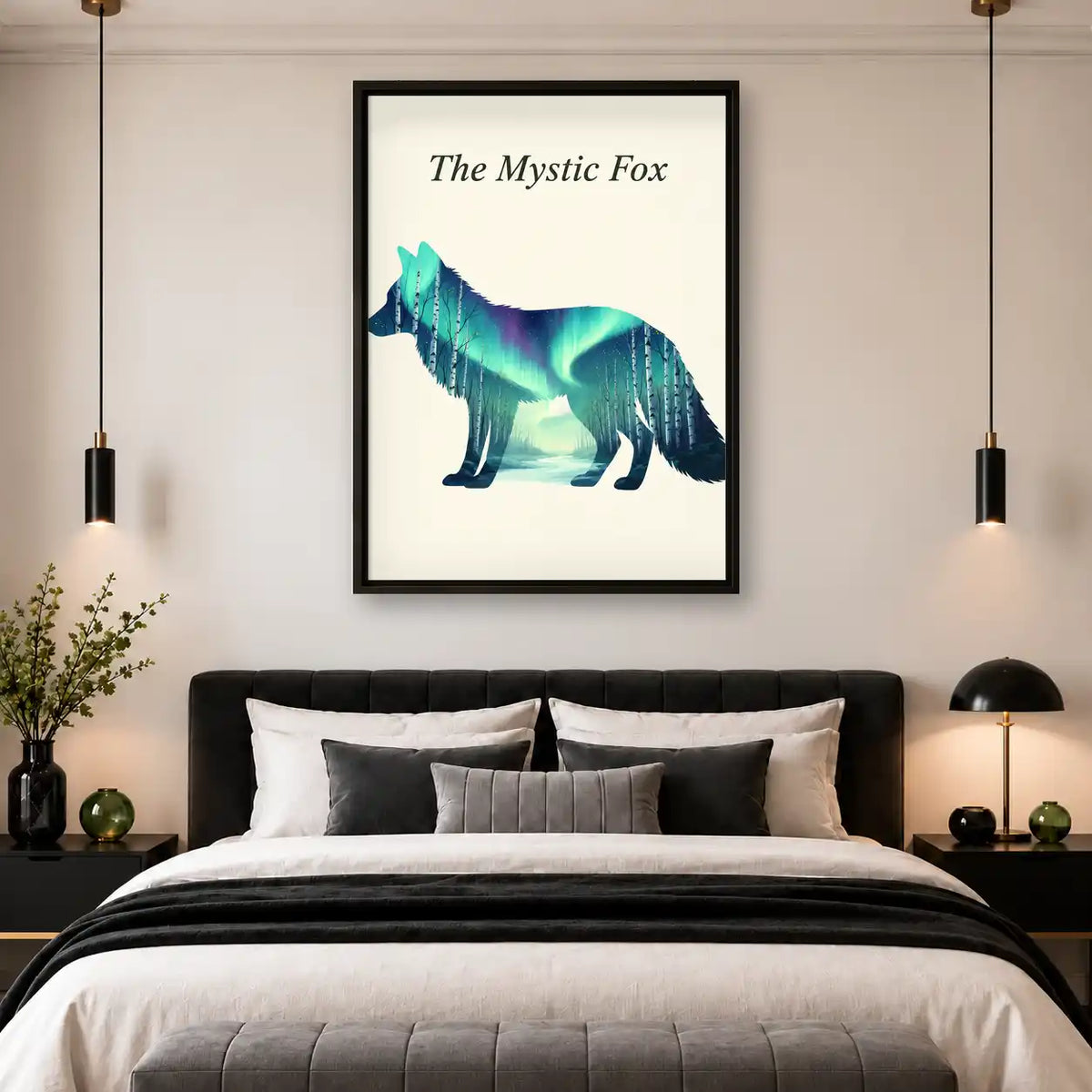 Mystic Aurora Fox Wall Art 4