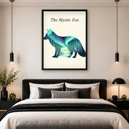 Mystic Aurora Fox Wall Art 4