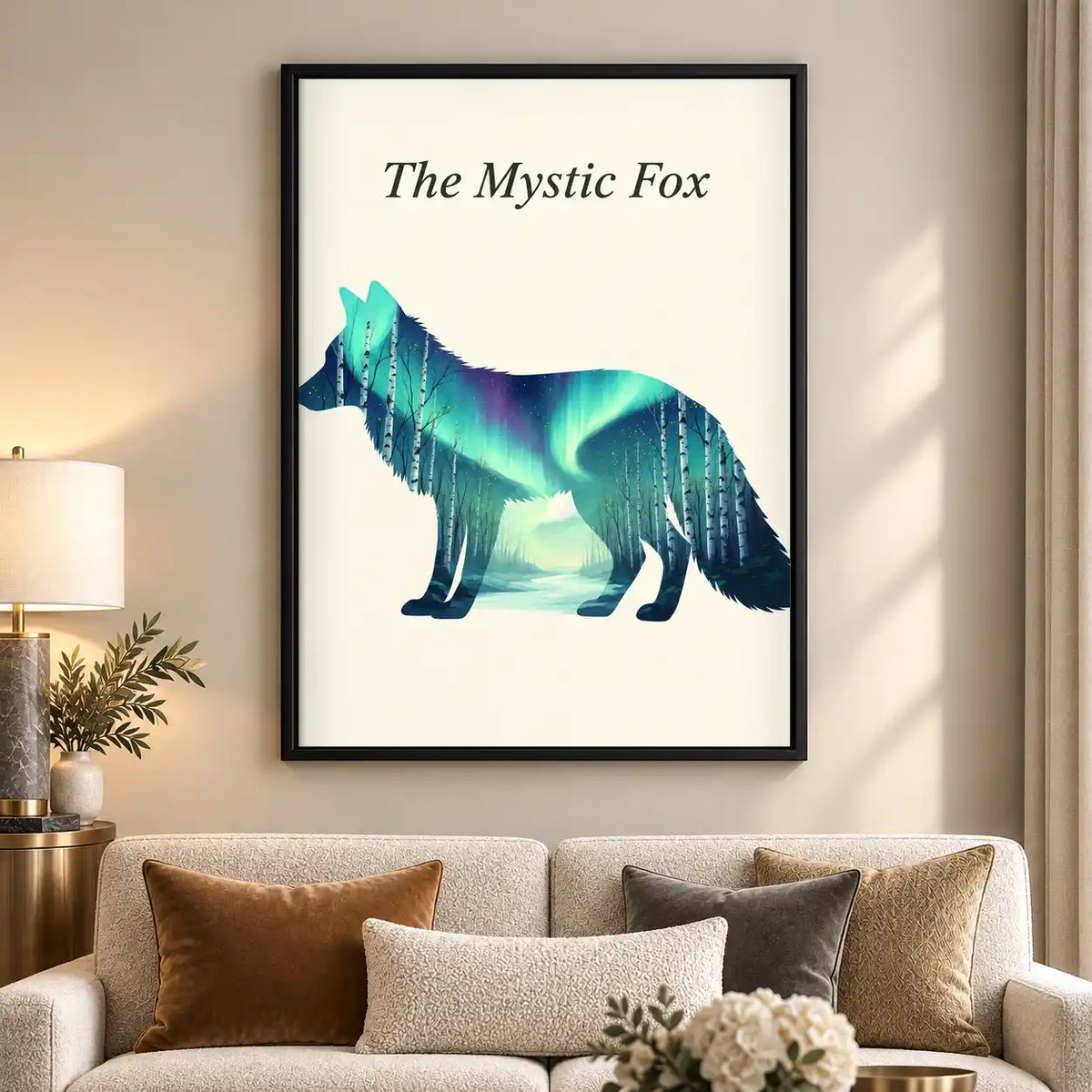 Mystic Aurora Fox Wall Art 5