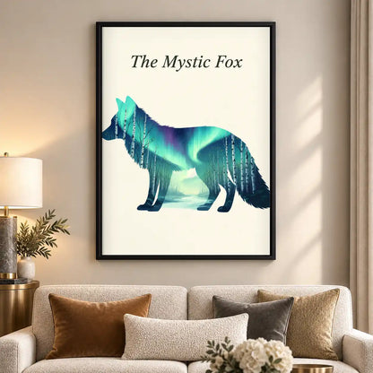 Mystic Aurora Fox Wall Art 5
