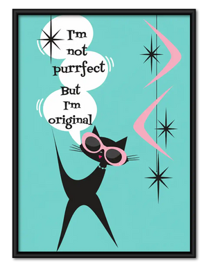 Not Purrfect Original Cat Wall Art