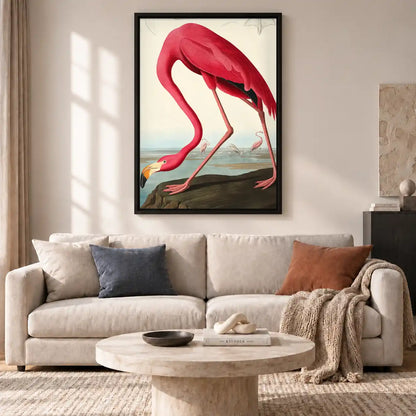 Pink Flamingo Coastal Study Wall Art 2