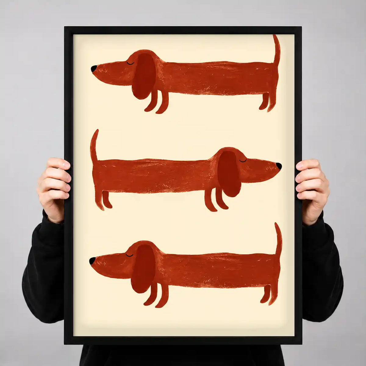 Playful Dachshund Trio Wall Art 3