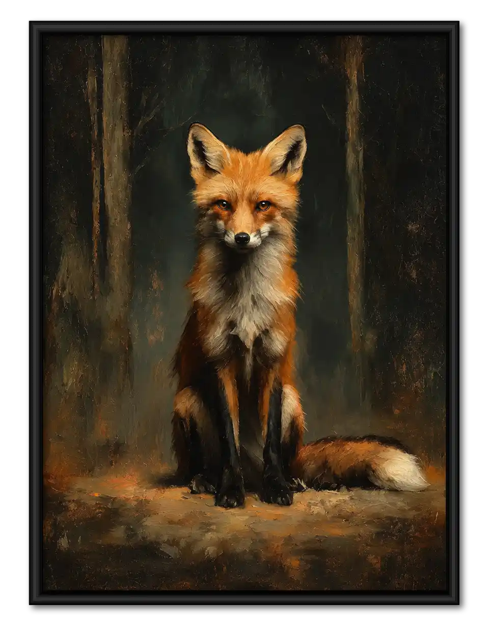 Red Fox Classical Portrait Wall Art 1