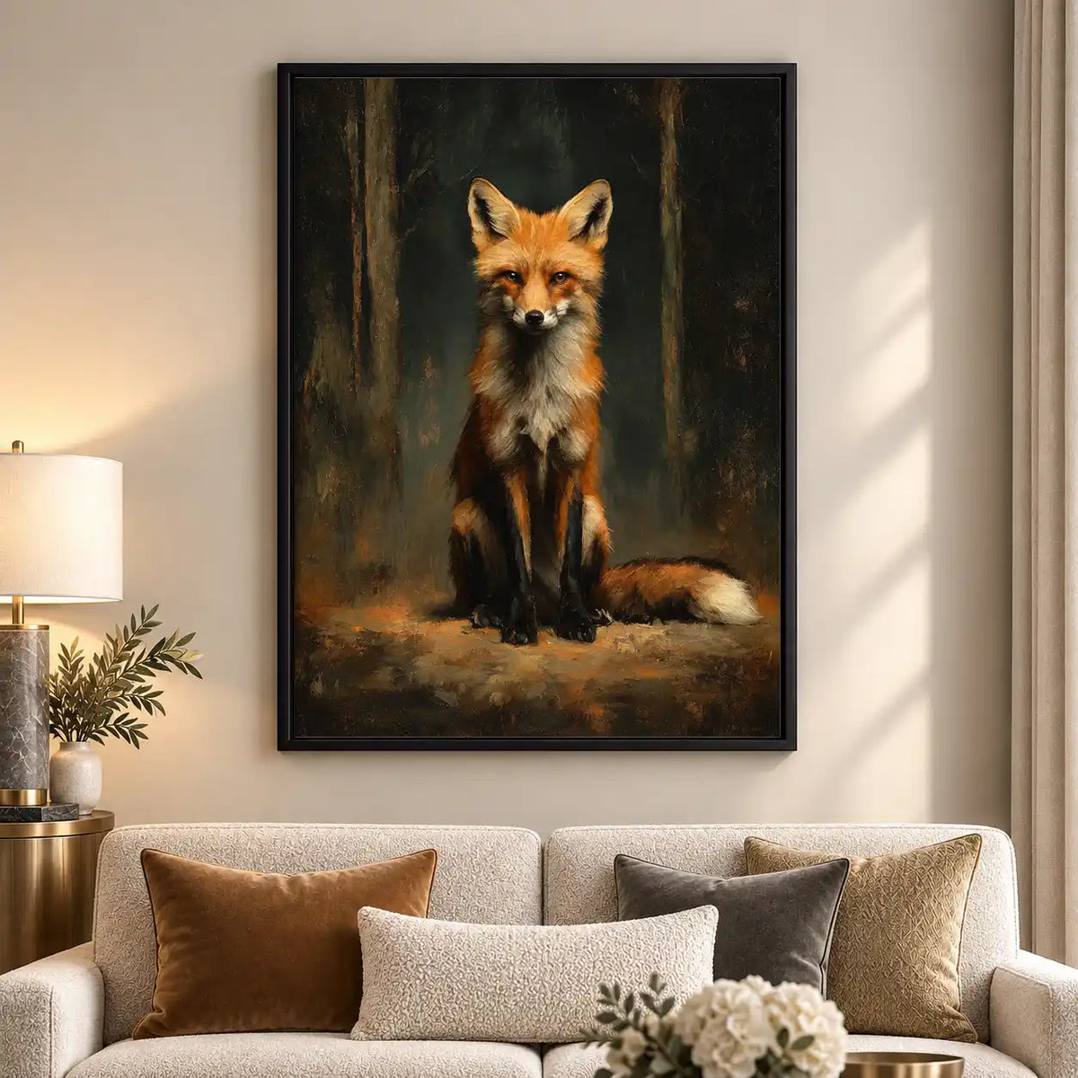 Red Fox Classical Portrait Wall Art 5