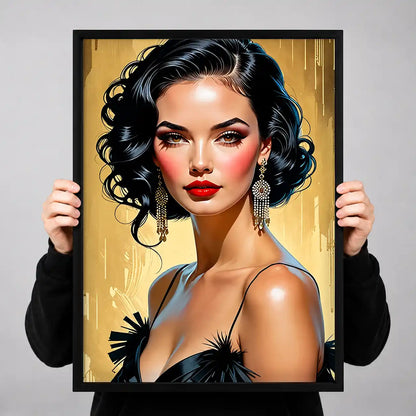 Retro Glamour Portrait Wall Art 3