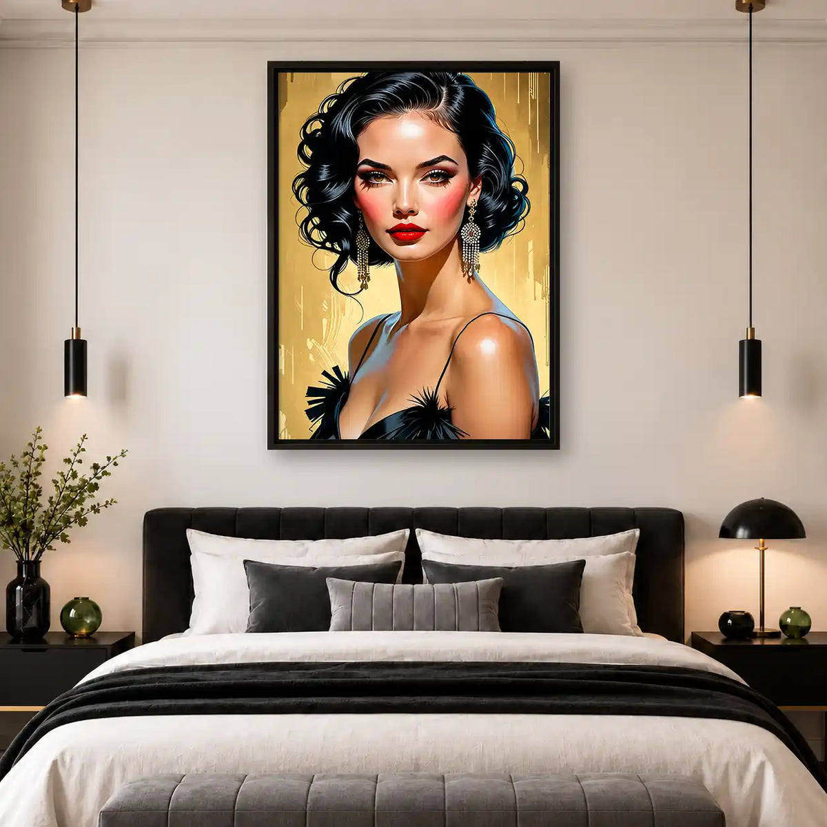Retro Glamour Portrait Wall Art 4