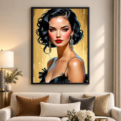 Retro Glamour Portrait Wall Art 5