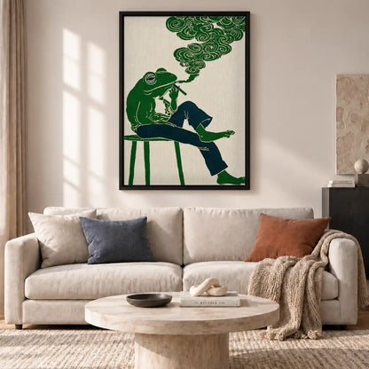 Smoking Frog Daydream Wall Art 2