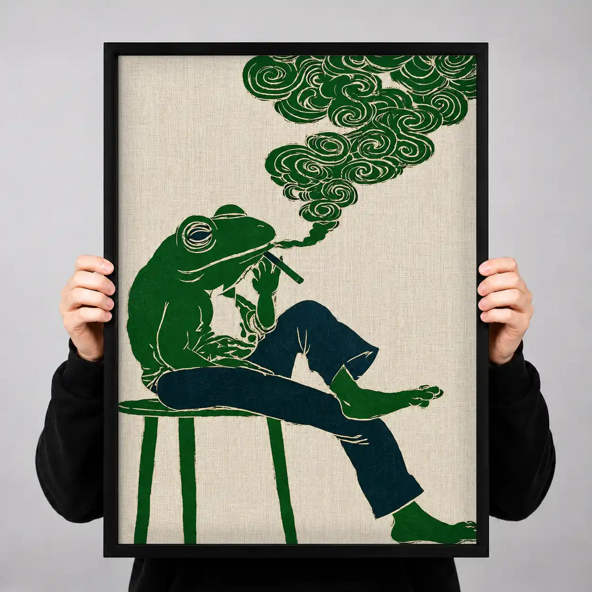Smoking Frog Daydream Wall Art 3