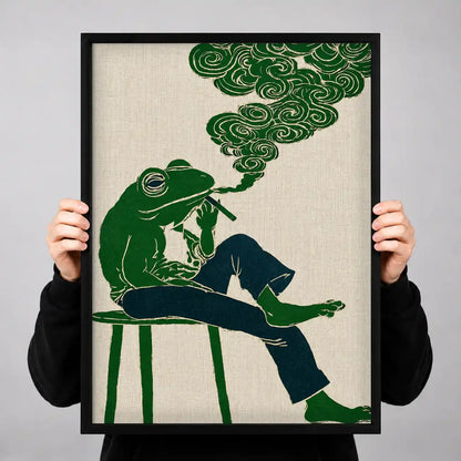 Smoking Frog Daydream Wall Art 3