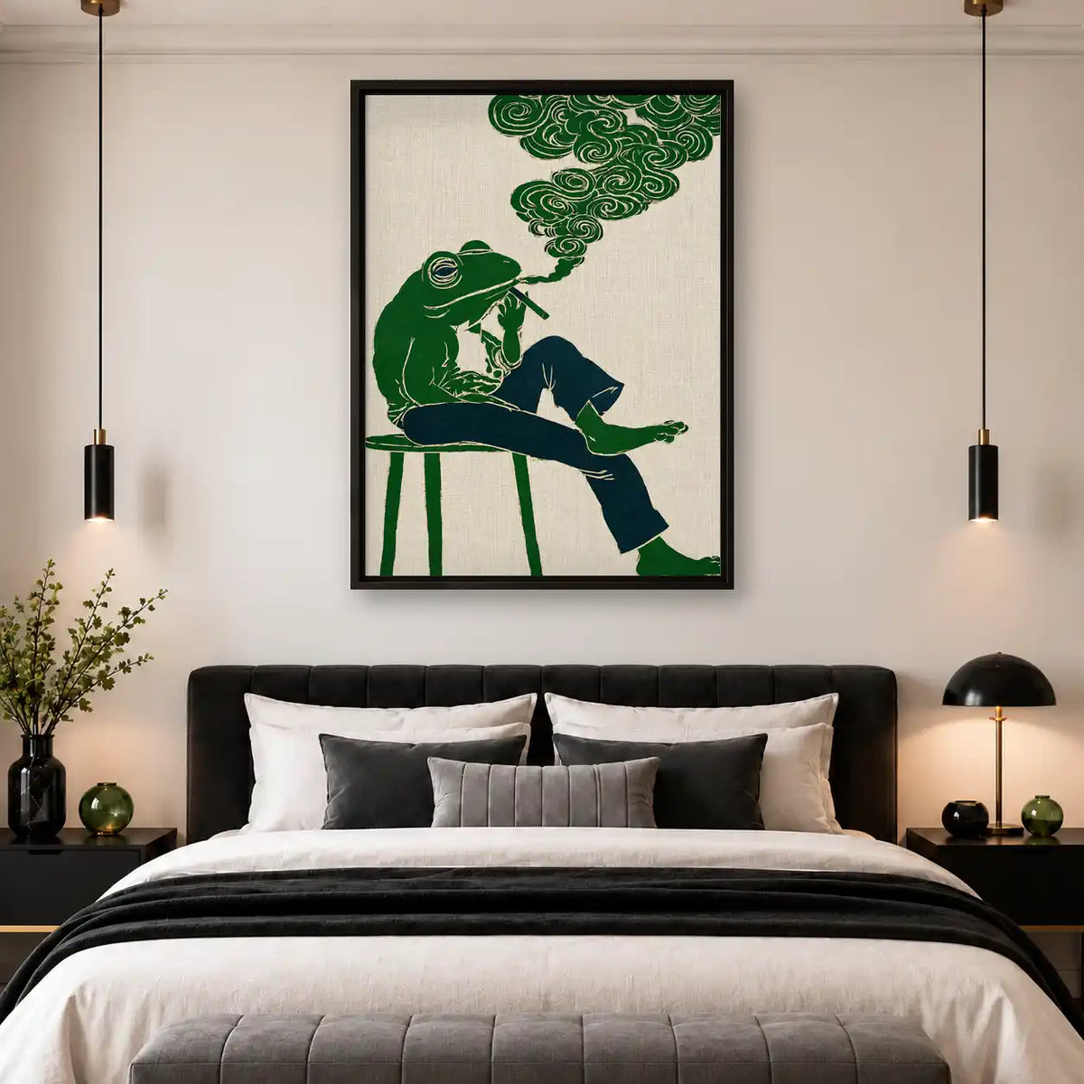 Smoking Frog Daydream Wall Art 4