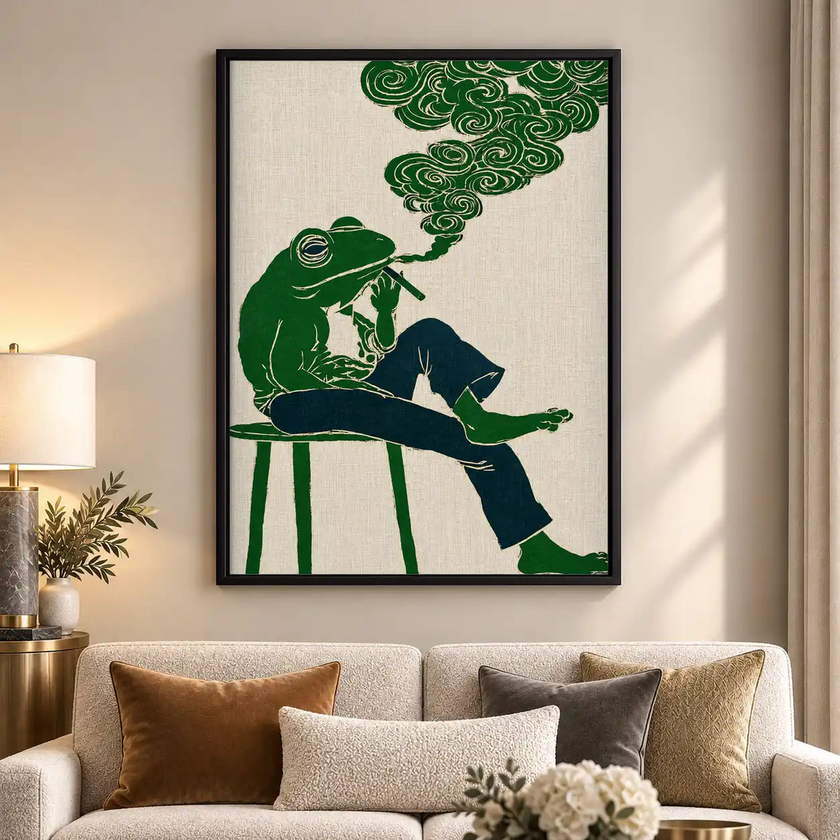 Smoking Frog Daydream Wall Art 5