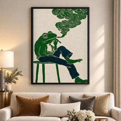 Smoking Frog Daydream Wall Art 5